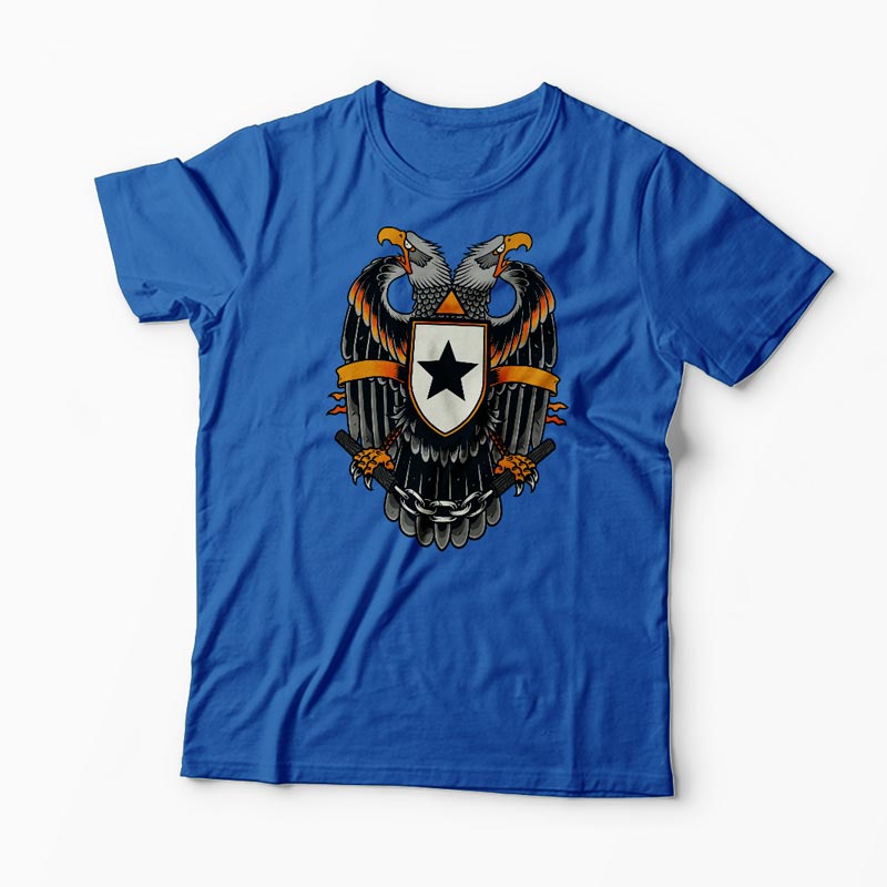 Tricou Vultur Stea - Bărbați-Albastru Regal